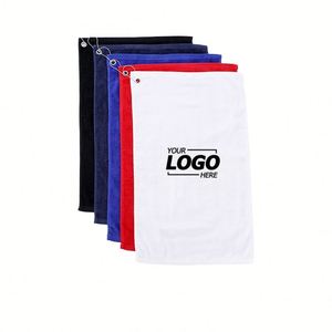 ผ้าเช็ดตัวไมโครไฟเบอร์สำหรับกอล์ฟแบบส่วนตัวพร้อมคลิปคาราบิเนอร์ - ดีไซน์ลายวาฟเฟิลซึมซับได้ดีสำหรับไม้กอล์ฟและลูกกอล์ฟ เหมาะสำหรับใส่ในกระเป๋า - Product Image 1