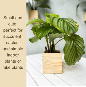 Boîte de <span class=keywords><strong>pot</strong></span> de fleurs <span class=keywords><strong>en</strong></span> bois, ensemble de 2 pièces, <span class=keywords><strong>pot</strong></span> suspendu <span class=keywords><strong>en</strong></span> bois naturel, centre de table, balcon <span class=keywords><strong>vanille</strong></span>, jardin domestique, décor de bureau - Product Image 3