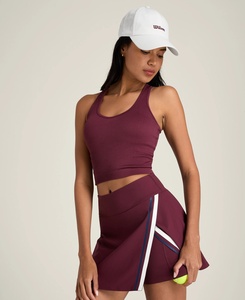 Jupe de <span class=keywords><strong>golf</strong></span> personnalisée pour femmes, <span class=keywords><strong>short</strong></span> à fente intégré, séchage rapide, respirant, écologique, vêtements de sport de haute qualité pour l'entraînement et le fitness - Product Image 2