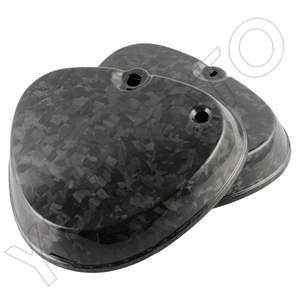 YHMOTO Couvercle latéral carré en fibre de carbone 100% forgé pour Simson S50 S51 S53 - Product Image 3