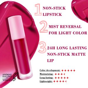 <span class=keywords><strong>Lip</strong></span> <span class=keywords><strong>Gloss</strong></span> kosmetik tahan air, lipstik Matte cair tahan lama Label pribadi Logo kustom grosir - Product Image 2