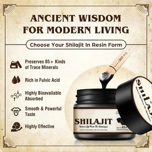 Résine de Shilajit Pur de l'Himalaya en Marque Blanche ODM/OEM, Complément Enzymatique avec Acide Fulvique et Plus de 85 Oligo-éléments pour Hommes et Femmes - Product Image 4