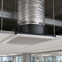 Adaptateur de collier de conduit en plastique à fixation sans outil, sans amortisseur, à passage complet, anti-condensation