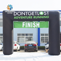 Promoción de marca, arco publicitario inflable Simple personalizado para línea de meta de carrera, inflables personalizados