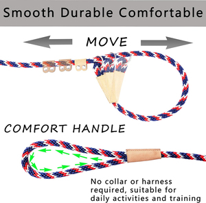 Correa de Adiestramiento Canino Clásica, Altamente Reflectante, de Poliéster, Correa Deslizante Personalizada, Cuerda Anti-Tirones para Adiestramiento Canino - Product Image 6