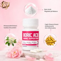 Gel vaginal OEM/ODM Chinaherbs pour le contrôle des odeurs, soulagement des démangeaisons, équilibre du pH, gel sexuel vaginal pour femmes, acide borique