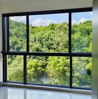 Ventana Corredera de Aluminio con Rotura de Puente Térmico, Resistente al Agua, para Viviendas y Apartamentos, con Malla de Seguridad