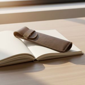 Étui à stylos en cuir véritable à expédition rapide, porte-stylos personnalisé avec logo, pochette multi-stylos, housse de protection, cadeaux promotionnels de bienvenue - Product Image 4