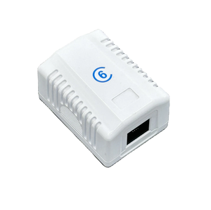 Nhà máy Trung Quốc RJ45 Modular 1-Port <span class=keywords><strong>Keystone</strong></span> <span class=keywords><strong>Jack</strong></span> Cat6 cat6A không được che chở <span class=keywords><strong>UTP</strong></span> bề mặt gắn kết hộp - Product Image 1