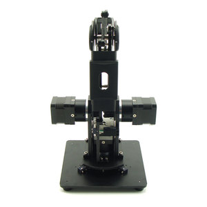 Brazo Robótico Mecánico de 3 Ejes y 3 Grados de Libertad, con 3 Motores de Engranajes de 42 Dientes, de Aluminio 6061 Negro - Product Image 5
