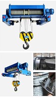 Alat Pengangkat Tali Kawat Listrik Eropa Berbahan Paduan Aluminium, Hoist Kompak dengan Ruang Angkatan Rendah untuk Crane Overhead Girder Tunggal dan Ganda OEM ODM