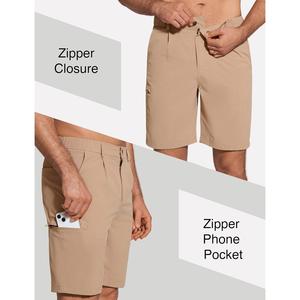 Vente chaude 9 "Shorts de golf pour hommes Randonnée UPF 50 + Casual Stretch Quick Dry Short de travail léger avec 6 poches - Product Image 3