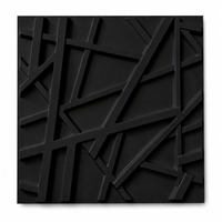 Panneau mural en PVC de qualité supérieure, moderne, tissage 3D, emboîtable, imperméable, résistant aux rayures, 50x50cm, pour exposition