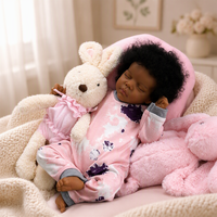 Boneka Bayi Reborn 19 Inci, Mirip Bayi Asli, Bahan Vinyl Lembut, Mainan Bayi Baru Lahir Realistis untuk Hadiah Anak, Grosir, Custom