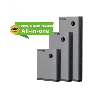 Toyon lai inverter10kw năng lượng mặt trời Hệ thống lưu trữ năng lượng tất cả trong một 100Ah pin lithium 51.2V 280ah LiFePO4 Trạm điện - Product Image 4