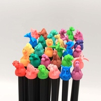 Gomme à effacer en forme d'animal mignon 2D avec logo personnalisé, décoration de crayon d'animal avec design de dessin animé pour les étudiants