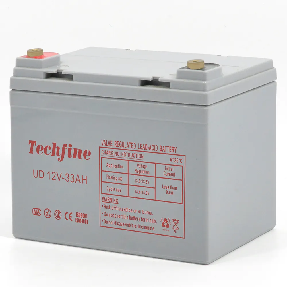 Bateria recarregável chumbo ácido 12v 33ah 20hr, fabricante de produção de bateria, bateria de armazenamento de chumbo ácido