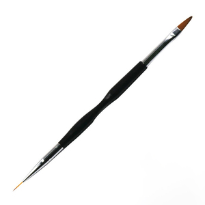 Pinceau à ongles double embout en nylon, pinceau plat pour gel, stylo de peinture acrylique pour la décoration de la manucure - Product Image 6
