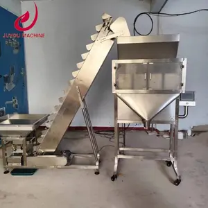 automatic double screw bag food processing tea grain powder weighing filling and packing machine 200g for stand up pouch bag