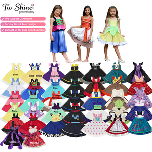 Vestidos de Algodón de Alta Calidad para Niñas, Estilo Princesa, con Dos Capas y Volantes de Encaje, Gran Venta - Product Image 1