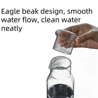 DAJI HYDRO Pichet en verre borosilicaté à haute teneur personnalisable Résistant à la chaleur Boissons chaudes/froides Théières Bouilloires Pot à eau pour l'eau