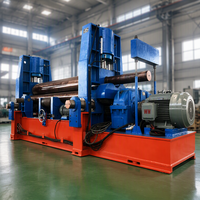 Machine à cintrer les tôles à trois rouleaux universelle robuste, équipement de pliage de tôles hydraulique de haute précision