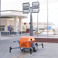 Tour d'éclairage hydraulique 7M à bas prix Moteur de générateur diesel Tour d'éclairage LED portable