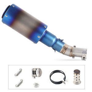 Slip On per Kawasaki ER6N ER6F NINJA650R 2012-2016 DB KILLER <span class=keywords><strong>ER</strong></span> 6N <span class=keywords><strong>6F</strong></span> silenziatore di scarico moto tubo di collegamento di fuga sistema completo - Product Image 5