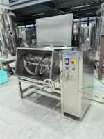 Mélangeur à ruban en U inclinable avec décharge manuelle, mélangeur à cuve à volume personnalisé 100L 200L 300L, machine à mélanger les poudres