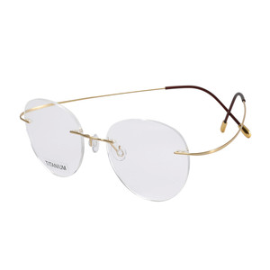 Kính Quang Học Không Viền <span class=keywords><strong>Titan</strong></span> Siêu Nhẹ Thời Trang, Kính Mắt Kim Loại <span class=keywords><strong>Titan</strong></span> Gọng Kính Cho Nam - Product Image 1