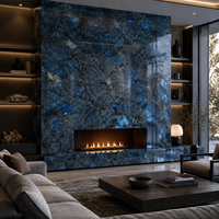 Nouvelles dalles en pierre frittée bleu saphir, aspect marbre poli, carrelage en céramique et porcelaine 1600 x 3200 x 12 mm