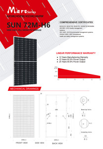 Prezzo a buon mercato canadese JA Jinko Longi 435W 440W 445W 450W 455W 460watt prezzo usato pannello solare di seconda mano - Product Image 2