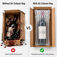 Sacs à colonne d'air gonflables pour vin, prix direct usine YISHI, sacs de protection antichoc pour bouteilles de vin pour une expédition et une livraison sécurisées