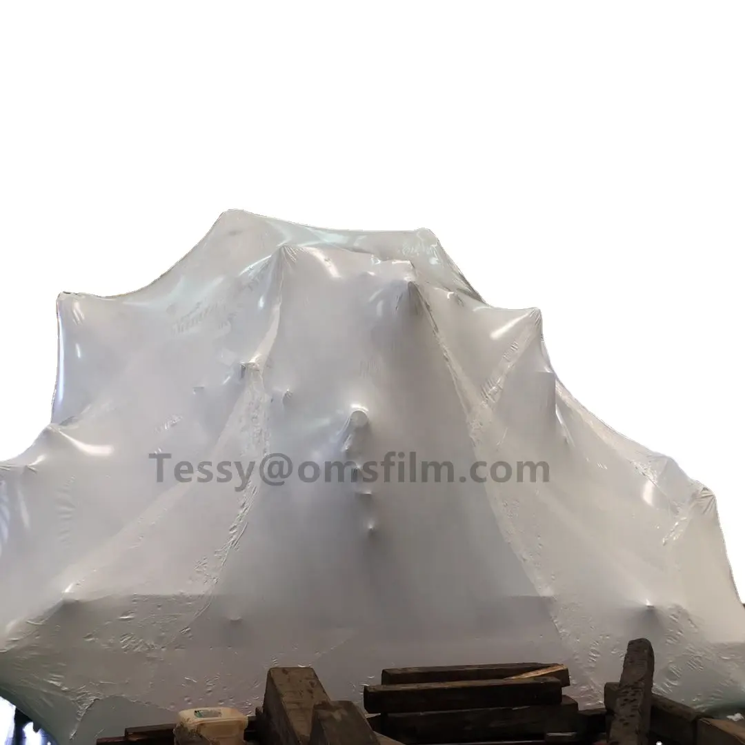200um / 250um White PE heat shrink wrap film for boat / Industry / scaffolding / modular house / equipment shrinking wrap