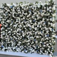 IFG nouveaux événements disponibles couleurs de verdure 8ftx8ft blanc vert soie Arrangements fleur mur toile de fond pour la fête de mariage