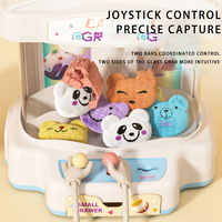 Mini machine à griffes pour enfants, à monnayeur, avec lumières et sons, pour la distribution de jouets, de bonbons et de peluches, jeu de table d'arcade