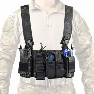 D3 Tactical Gear Vest Combat Chest Rig Vest Multitarn Custom
