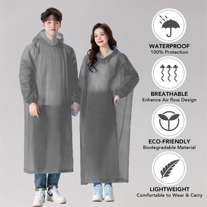 Haute qualité imperméable manteau <span class=keywords><strong>de</strong></span> <span class=keywords><strong>pluie</strong></span> <span class=keywords><strong>veste</strong></span> <span class=keywords><strong>de</strong></span> <span class=keywords><strong>pluie</strong></span> épaissir Portable pull imperméable <span class=keywords><strong>pluie</strong></span> Poncho réutilisable imperméable - Product Image 6