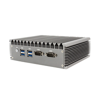 Ordinateur industriel petit mini pc core i7 5500U i5 5200U i3 5005U rs232 com double lan châssis intégré pc de bureau sans ventilateur