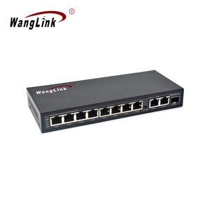 Wanglink OEM ODM 100M Conmutador PoE de 10 puertos 2 Gigabit Uplink 1 Puerto SFP Cámara IP Conmutador PoE inteligente de alimentación externa - Product Image 3