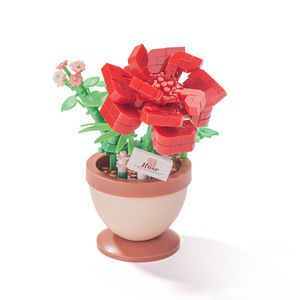<span class=keywords><strong>Xihuan</strong></span> DIY Bloques de Construcción de Pequeñas Partículas para Armar, Ramo de Girasoles en Maceta, Juguete de Ensamblaje, Regalo de San Valentín al por Mayor para Niñas - Product Image 5