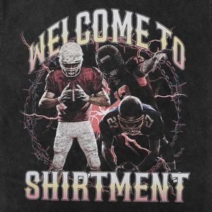 Camiseta personalizada de algodón con gráfico Vintage de calidad hasta el muslo con lavado ácido en blanco para niños, camisetas de talla grande para hombres de peso pesado - Product Image 3