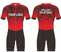 Combinaison de patinage en ligne de haute qualité, unisexe, imprimée par sublimation, respirante, à manches courtes, pour la course de patinage à roulettes