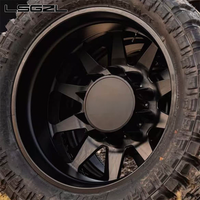 LSGZL Jantes en alliage d'aluminium forgées Super Single Wheel 8x170 8x210 8x165.1 22 24 26 28 30 pouces pour Ford F350 Chevrolet Silverado