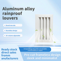 Grilles en aluminium en gros, écologiques, durables, carrées, pour la ventilation, adaptées aux applications commerciales, résidentielles et hospitalières