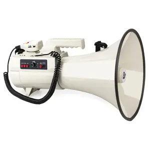 Rechargeable usb car megaphone with handle 60W big power cheer megaphone speaker with siren