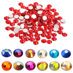 Factory Wholesale Over 75 Colors 1440pcs Shiny Crystal AB Color Glass Non Hot Fix Nail Art Rhinestones For DIY Nails Decoration