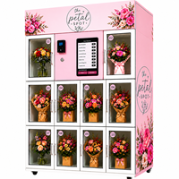 Distributeur automatique de fleurs 24h/24, intérieur et extérieur, avec écran tactile - Très efficace pour la vente de bouquets de fleurs