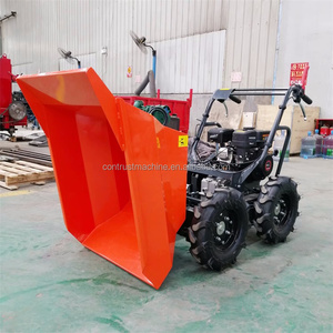 500kg Load <strong>Strong</strong> <strong>Power</strong> Wheelbarrow 4 <strong>Wheel</strong> Mini Site Dumper <strong>Barrow</strong> - Product Image 5