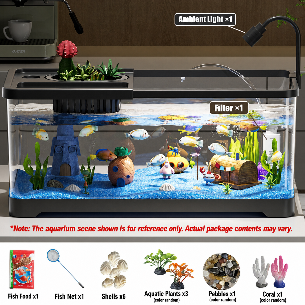 Black with lid [Upgraded Light Filter 8-Piece Set]